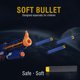 thumbnail image 5 of Toy gun soft bullet 100pcs 10 Colors Toy Gun Soft Refill Bullets Darts EVA Foam for Elite Series Black ANGGREK Otros, 5 of 5