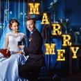 thumbnail image 7 of 7-Piece "Marry Me" LED Light Up Letters Set - 6.3"x5.5" Yellow Light with 1000 Red Rose Petals for Proposal Engagement Wedding Decor, 7 of 7