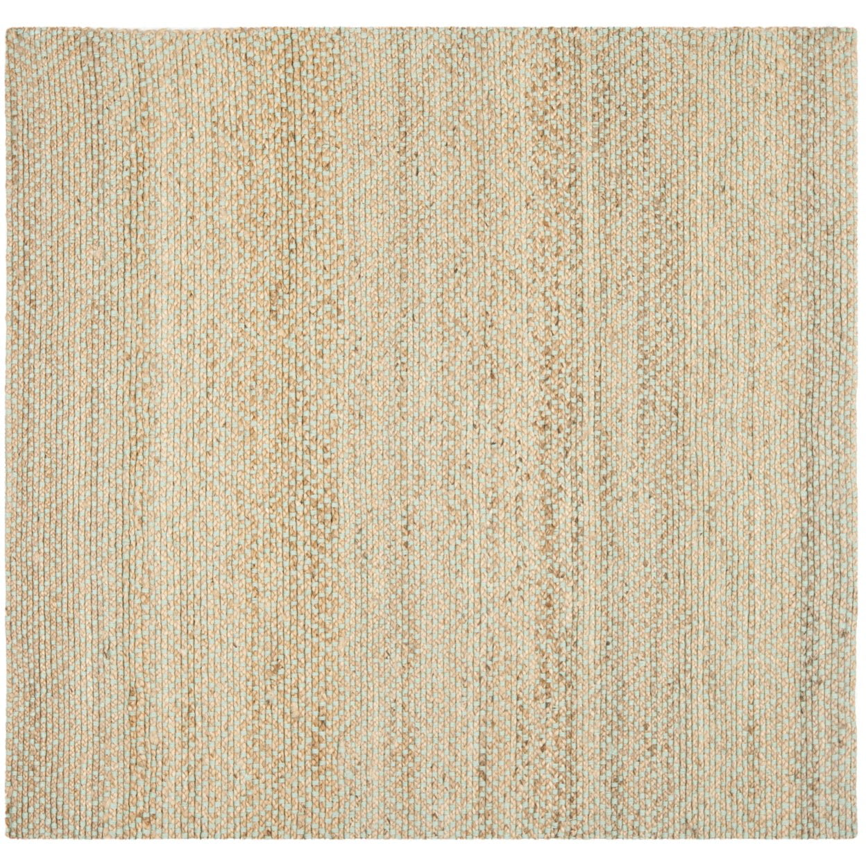 SAFAVIEH Natural Fiber Braxton Braided Jute Runner Rug, Natural/Green, 2'6" x 8'
