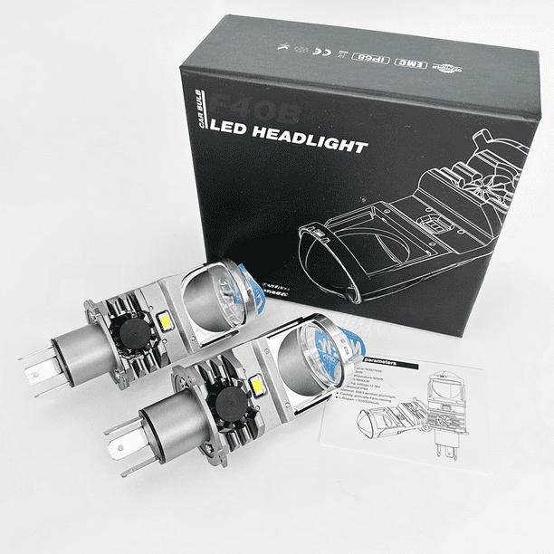 Faros delanteros de tres conectores H4 integrados para automóviles y motocicletas Meiguang, fáciles de usar y conectar