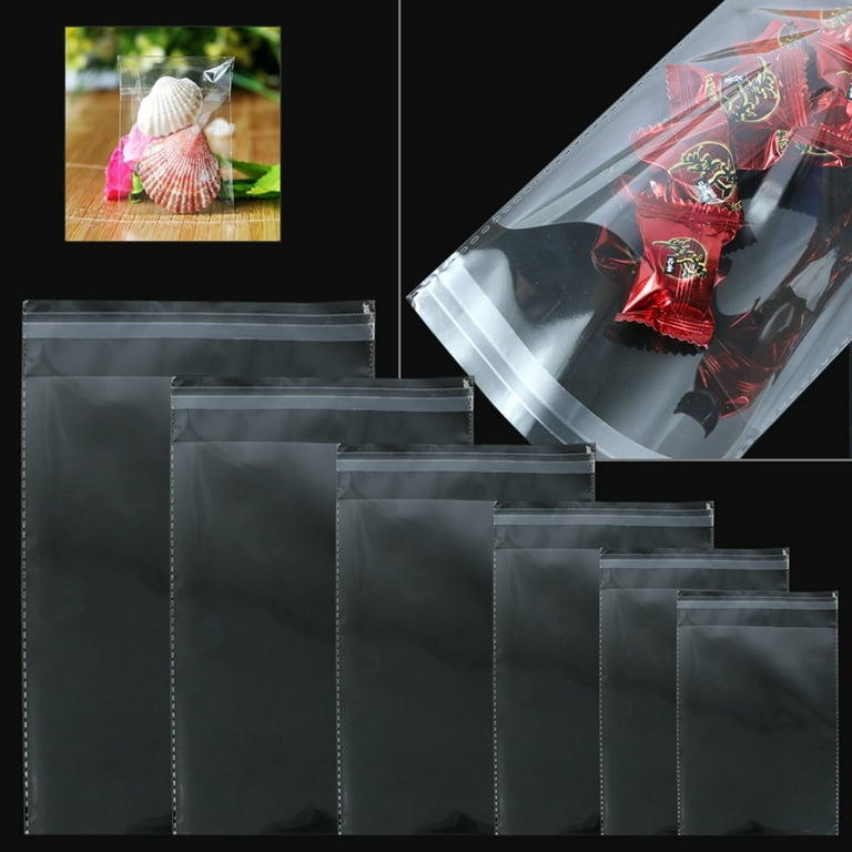 5 x 3 x 7 inch Clear Frosted Plastic Shopping Bags - Case of 250