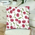 thumbnail image 1 of YUSDECOR Cherry Pattern Throw Pillowcase Pillow Cover Cushion Couver 18x18 inch, 1 of 3