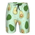 thumbnail image 4 of Kll Avocado Men'S Casual Summer Beach Shorts Hawaiian Shorts With Pockets-Large, 4 of 9