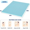 thumbnail image 7 of Dkelincs 2 inch Cooling Gel Memory Foam Mattress Topper, Gel Infused Soft Mattress Topper for Back Pain Pressure Relief, Ventilated, CertiPUR-US Certified, Queen Size, 7 of 7