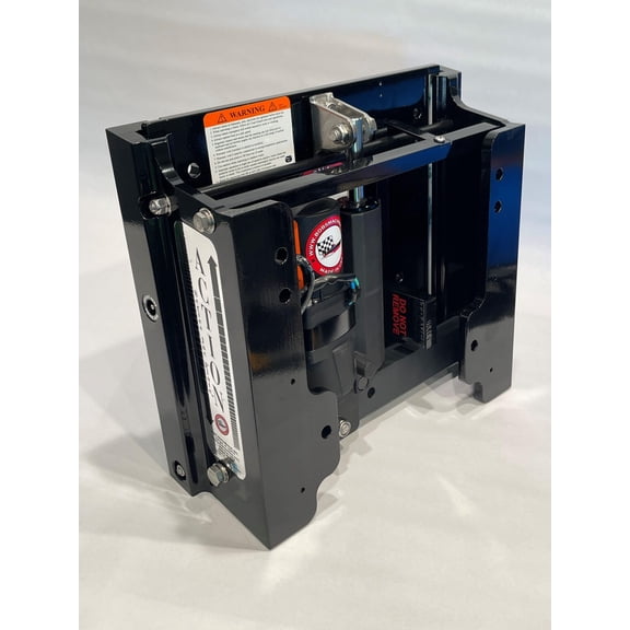 Bob's Machine 100111000PPCGBLKNOSPNNG 10" Action Series Jack Plate - Black Powder Coated
