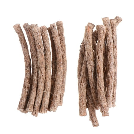 

HOMEMAXS 20pcs Survival Wick Hemp Cord Camping Lighter Hemp Tinder Fire Starters