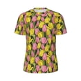 thumbnail image 6 of Rocae Tulips Flowers for Men's Mesh Quick-Dry Short Sleeve Workout T-Shirt,Mens Crew Neck Tee Lightweight Soft Classic T Shirts 5X-Large, 6 of 9
