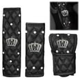 thumbnail image 4 of Fashion Crystal Crown Leather Car Gear Cover Auto Hand Brake Cover Shifter, 4 of 8