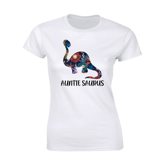 Auntiesaurus Autism Awareness Auntie Saurus Family Women's Gift T-Shirt
