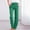 3-Green, variant on Aoochasliy Womens Pants Plus Size Elastic Waist Long Straight Pants Casual Cotton and Linen Solid Drawstring