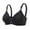 Black, variant on Women's Large And Thin Bra, Front Buckle, No Steel Ring, Gathered Underwear, Closed Breast, Women's Bra
