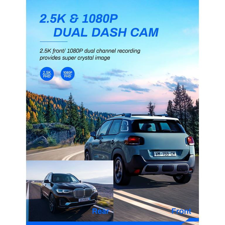 Crosstour CR900 1080p FHD Front & Rear Dash Car Camera Recorder