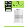 thumbnail image 3 of Dura-Trel Cambridge 57 by 95 Inch Heavy Duty Weather Stabilized PVC Vinyl Outdoor Garden Patio Trellis with Wall Mounting Screws and Spacers, Mocha, 3 of 6
