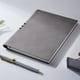 thumbnail image 1 of Libreta de piel gruesa, tamaño A5, perforada, 200 páginas, 21,2 x 15,7 cm, tapa dura de 80 g, portátil, ideal para la oficina.,Wsvlmg, 1 of 9