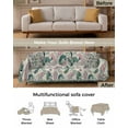 thumbnail image 3 of Green Paisley Floral Sofa Couch Covers for 3 Cushion Couch,Washable L Shape Sectional Sofa Covers for Loverseat,Abstract Boho Flower Rustic Colorful Ethnic Slipcover Throw Blanket Futon Cover 71x134, 3 of 8