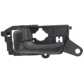 Interior Door Handle Set (4PCS), Compatible With 2008-2010 Hyundai Sonata | Textured Black Inside Front & Rear Left Driver & Right Passenger