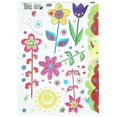thumbnail image 3 of 1 Sheet Colorful Flowers Decal Colorful Chic Window Sticker Wall Art Sticker For Room Decor, 3 of 3