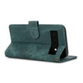 thumbnail image 3 of Nalacover Slim Wallet Case for Google Pixel 6, for Women Men, Embossed Pattern PU Leather Shockproof Magnetic Clasp Credit Card Slots Flip Kickstand Phone Case+Wrist Strap,Green, 3 of 7