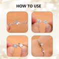 thumbnail image 6 of Lancharmed White Gold Plateds Magnetic Necklace Clasp Bracelet Clasp Star Magnetic Jewellery Clasp Necklace Extenders for Women Valentines Gifts for Him, 6 of 8