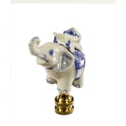 Finial Showcase Porcelain 1.25 Finials, Gold/White/Blue