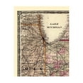 thumbnail image 4 of Historic State Map - Indiana - Cram 1875 - Vintage Wall Art, 4 of 4