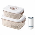 thumbnail image 1 of Sellador Al Vacío Automático Inteligente con Sellado Al Vacío, Juego de Recipientes para Almacenamiento de Alimentos, Tarro Sellado con Caja Mantenimiento Fresco Al Vacío 1,2L/2,1L, 1 of 5