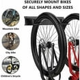 thumbnail image 3 of Wallmounted Vertical Adjustable Bike Rack Garage Storage System with Adjustable Hooks Helmets Hooks for Indoor & Home Use, 3 of 7