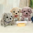 thumbnail image 3 of Chien en Peluche Électrique Interactif - Jouet Chiot Doux Qui Marche Jouet Chien Qui Aboie pour Enfants, 3 of 8