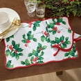 thumbnail image 3 of Elrene Home Fashions Vintage Holly Scallop Border Placemats, Set of 4, Multicolor, 13"W x 19"L, 3 of 4