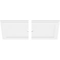 thumbnail image 2 of 38"W x 19"H x 2"ID x 13 1/4"C x 1"P Rectangle Architectural Grade PVC Contemporary Ceiling Medallion, Two Piece, 2 of 11