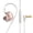 Transparent Pink, variant on BIMZUC QKZ SK8 3.5mm Wired Headphones In-Ear Earbuds Dynamic Music Earphones Ear Hook Sports Headset with Built-in Mic & In-line Control, 1.2m Cable Noise Isolation Heavy Bass, Pink