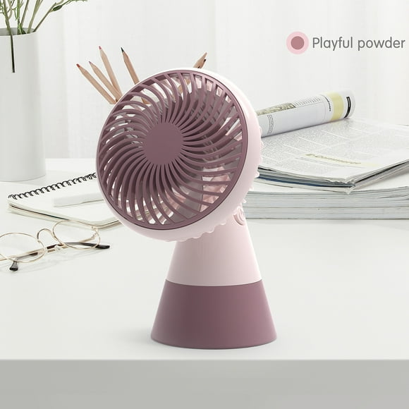 TopLLC 90 Degree Portable Usb Charging Desktop Fan New Handheld Fan USB Rechargeable With Base on Clearance