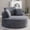 53" Corduroy Grey, variant on Vanress 53'' Oversized Round Chaise Lounge Chair Indoor,Upholstered Corduroy Deep Seat Cloud Circle Sofa Chair,Modern Fluffy Comfy Floor Reading Armchair for Living Room,Bedroom,No Assembly,Green
