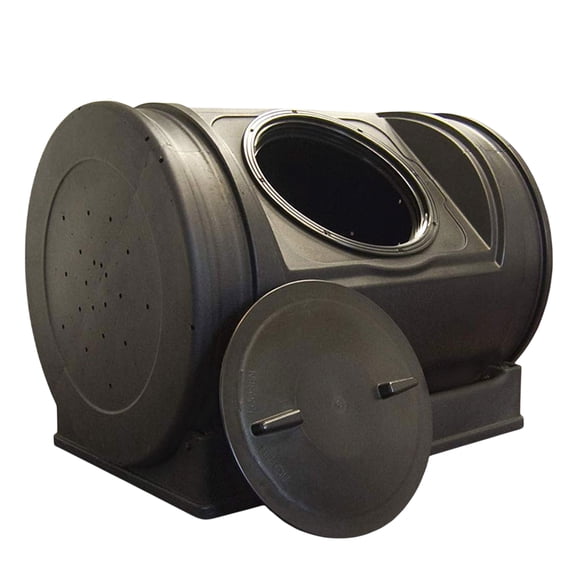 Good Ideas Compost Wizard Jr Outdoor Garden Compost Bin Container, Black