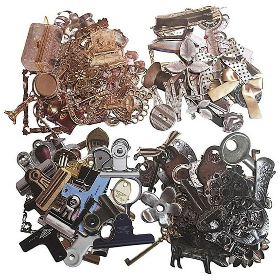 Vintage Scrapbook Supplies - 120pcs for -Journaling Junk Journaling - Die Cut Cardstock DIY Decorating