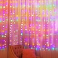 thumbnail image 3 of Curtain String Light 300 LED 8 Lighting Modes Fairy Lights Remote Control USB Powered Waterproof Lights for Christmas Bedroom Party Wedding Home Garden Wall Decorations - 4 Colors, 3 of 7
