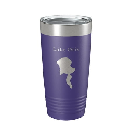 

Lake Otis Map Tumbler Travel Mug Insulated Laser Engraved Coffee Cup Florida 20 oz Purple