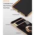 thumbnail image 2 of Compatible with Google Pixel 7 Pro Case Ring Holder Magnet Green, Google Pixel 7 Pro Phone Case Silicone Shockproof Plate Luxury Slim Cover (Black), 2 of 14