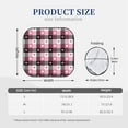 thumbnail image 3 of Picia Heart Plaid 2 Piece Car Windshield Sun Shade Foldable | Foldable Sun Shield for Front Window Blocks UV Rays and Keeps Your Vehicle Cool-Large, 3 of 7