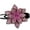 Pink, variant on sunsanly Anti-slip Tooth Temperament Exquisite Hair Clip Shining Rhinestone Elegant Flower Decor Hairpin Hair Accessories