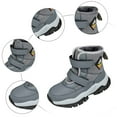 thumbnail image 6 of UngA Winter Boots Kids Fleece Lining Walking Hiking Boots Non Slip Ankle Boots Unisex-Child Cold Weather Shoes Outdoor Kids Snow Boots Boys (Little Kid/Big Kid),Size 3, 6 of 9