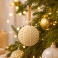 thumbnail image 3 of AOMXGD Christmas Decorative Plastic Balls, Flocked Hanging Ornament Balls for Christmas Tree, Multi‑Scene Holiday Hanging Decor Supplies, 3 of 5