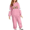 thumbnail image 3 of MKOSPLRT Kids Sweatsuits 2 Piece Halloween Outfits 5-14Y Warm Fall Hoodies Cinch Bottom Jogger Sweatpants Funny Graphic Tracksuits, 3 of 6