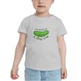 thumbnail image 2 of I'm Kind Of A Big Dill deal Cute Toddler T-Shirts for Boys Girls (Gray, 3T), 2 of 5