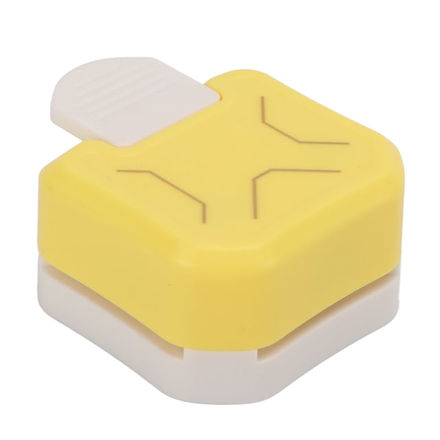 Cortador de esquinas Mini portátil multiusos cartón amarillo ángulo recto máquina de ángulo de belleza tarjetas perforadas