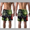 thumbnail image 3 of luoweisi Men's Beach Shorts Quick Dry Swim Trunks with Mesh Lining Monkey L, 3 of 5