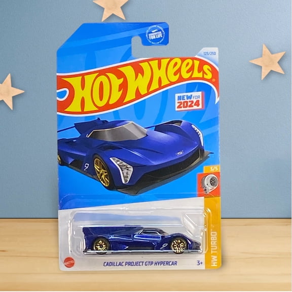 Hot Wheels Cadillac Project GTP Hypercar Blue 123/250 Diecast 1/64