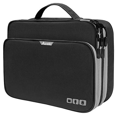 Three Layer Organizer Storage Handbag Front Pocket Travel Bag For Tablet/PC/iPad 