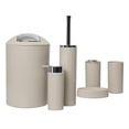 thumbnail image 2 of Juego de accesorios de baño 6x Jabonera encimera decorativa Beige Sunnimix bote de basura del baño, 2 of 6