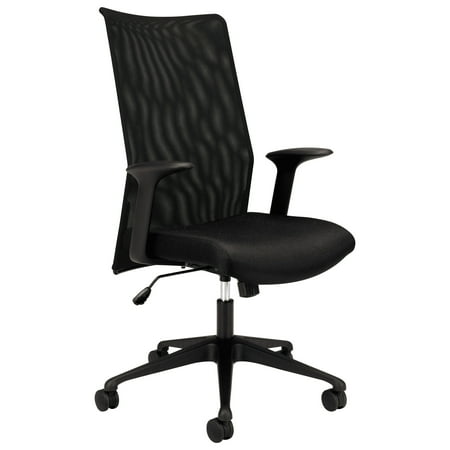 basyx VL573 Series Mesh High-Back, Black Base/Frame, Black